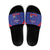 Haiti Football Slide Sandals Les Grenadiers Veve Vodou Blue - Wonder Print Shop