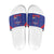 Haiti Football Slide Sandals Les Grenadiers Veve Vodou Blue - Wonder Print Shop