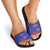 Haiti Football Slide Sandals Les Grenadiers Veve Vodou Blue - Wonder Print Shop