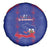 Haiti Football Spare Tire Cover Les Grenadiers Veve Vodou Blue - Wonder Print Shop