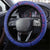 Haiti Football Steering Wheel Cover Les Grenadiers Veve Vodou Blue - Wonder Print Shop