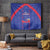 Haiti Football Tapestry Les Grenadiers Veve Vodou Blue - Wonder Print Shop