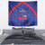 Haiti Football Tapestry Les Grenadiers Veve Vodou Blue - Wonder Print Shop