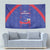 Haiti Football Tapestry Les Grenadiers Veve Vodou Blue - Wonder Print Shop