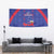Haiti Football Tapestry Les Grenadiers Veve Vodou Blue - Wonder Print Shop