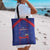 Haiti Football Tote Bag Les Grenadiers Veve Vodou Blue - Wonder Print Shop