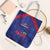 Haiti Football Tote Bag Les Grenadiers Veve Vodou Blue - Wonder Print Shop