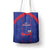 Haiti Football Tote Bag Les Grenadiers Veve Vodou Blue - Wonder Print Shop