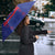 Haiti Football Umbrella Les Grenadiers Veve Vodou Blue - Wonder Print Shop