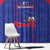 Haiti Football Window Curtain Les Grenadiers Veve Vodou Blue - Wonder Print Shop