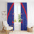 Haiti Football Window Curtain Les Grenadiers Veve Vodou Blue - Wonder Print Shop
