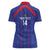 Custom Haiti Football Women Polo Shirt Les Grenadiers Veve Vodou Blue - Wonder Print Shop