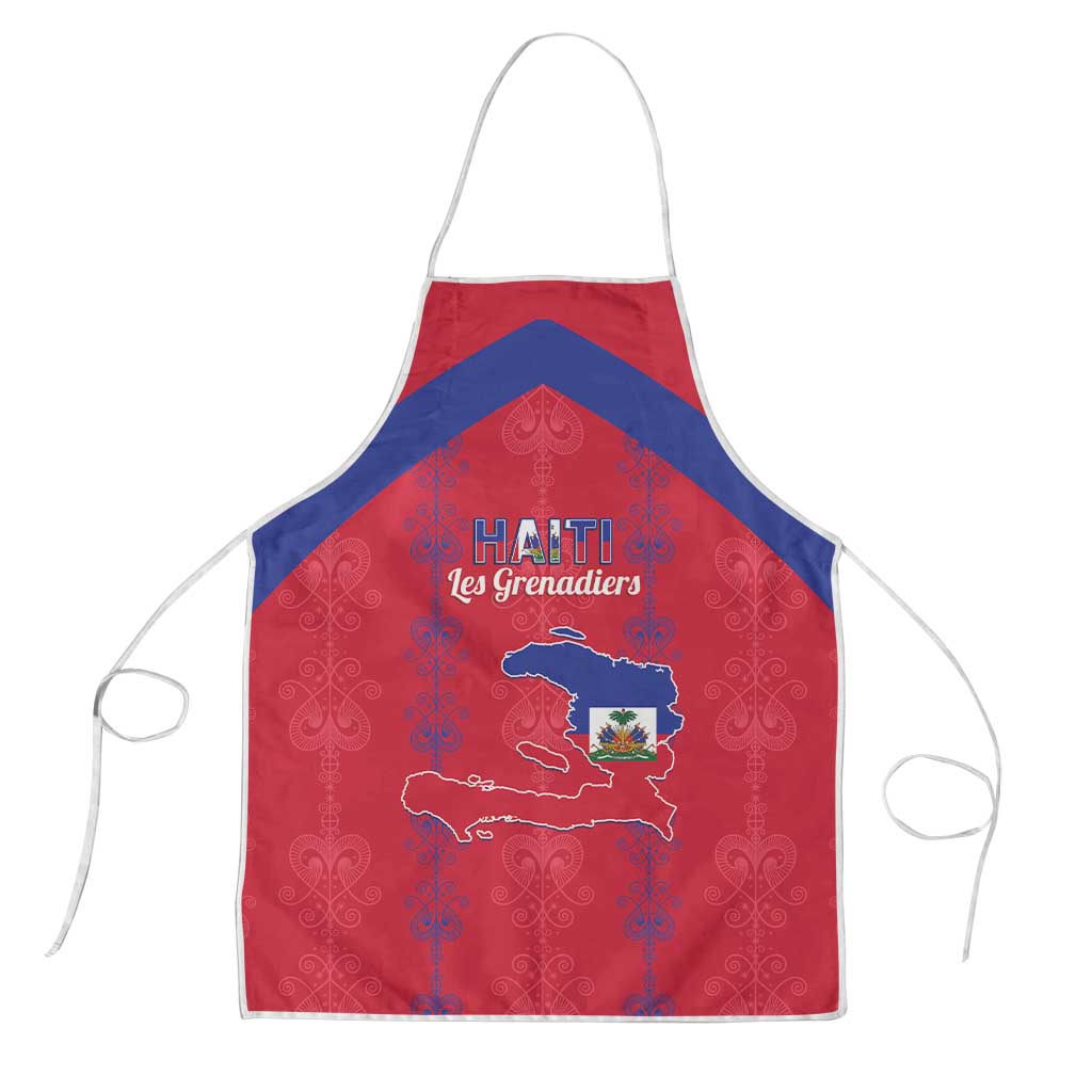 Haiti Football Apron Les Grenadiers Veve Vodou Red - Wonder Print Shop