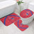 Haiti Football Bathroom Set Les Grenadiers Veve Vodou Red - Wonder Print Shop