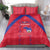 Haiti Football Bedding Set Les Grenadiers Veve Vodou Red - Wonder Print Shop