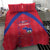 Haiti Football Bedding Set Les Grenadiers Veve Vodou Red - Wonder Print Shop