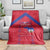 Haiti Football Blanket Les Grenadiers Veve Vodou Red - Wonder Print Shop