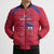 Custom Haiti Football Bomber Puffer Jacket Les Grenadiers Veve Vodou Red - Wonder Print Shop