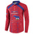 Custom Haiti Football Button Sweatshirt Les Grenadiers Veve Vodou Red - Wonder Print Shop