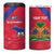 Custom Haiti Football 4 in 1 Can Cooler Tumbler Les Grenadiers Veve Vodou Red - Wonder Print Shop
