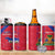 Custom Haiti Football 4 in 1 Can Cooler Tumbler Les Grenadiers Veve Vodou Red - Wonder Print Shop