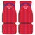 Custom Haiti Football Car Mats Les Grenadiers Veve Vodou Red - Wonder Print Shop