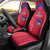 Haiti Football Car Seat Cover Les Grenadiers Veve Vodou Red - Wonder Print Shop