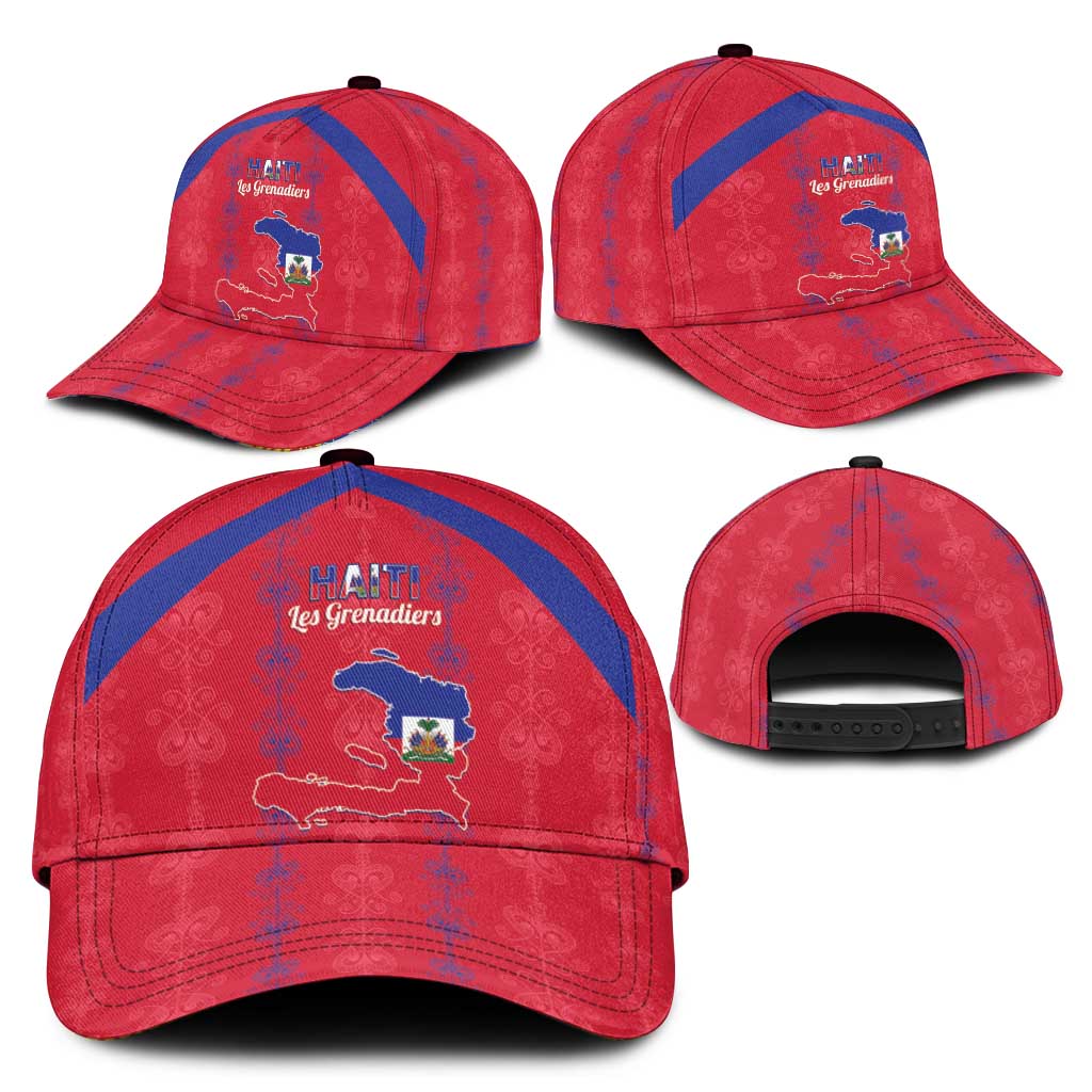 Haiti Football Classic Cap Les Grenadiers Veve Vodou Red - Wonder Print Shop