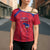 Custom Haiti Football Cross Shoulder Shirt Les Grenadiers Veve Vodou Red - Wonder Print Shop