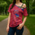 Custom Haiti Football Cross Shoulder Shirt Les Grenadiers Veve Vodou Red - Wonder Print Shop