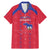 Custom Haiti Football Family Matching Mermaid Dress and Hawaiian Shirt Les Grenadiers Veve Vodou Red - Wonder Print Shop