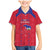 Custom Haiti Football Family Matching Mermaid Dress and Hawaiian Shirt Les Grenadiers Veve Vodou Red - Wonder Print Shop