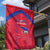 Haiti Football Garden Flag Les Grenadiers Veve Vodou Red - Wonder Print Shop