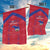 Haiti Football Garden Flag Les Grenadiers Veve Vodou Red - Wonder Print Shop