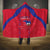 Haiti Football Hooded Blanket Les Grenadiers Veve Vodou Red - Wonder Print Shop