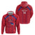 Custom Haiti Football Hoodie Les Grenadiers Veve Vodou Red - Wonder Print Shop