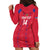 Custom Haiti Football Hoodie Dress Les Grenadiers Veve Vodou Red - Wonder Print Shop