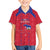 Custom Haiti Football Kid Hawaiian Shirt Les Grenadiers Veve Vodou Red - Wonder Print Shop