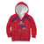 Custom Haiti Football Kid Hoodie Les Grenadiers Veve Vodou Red - Wonder Print Shop