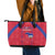 Haiti Football Leather Tote Bag Les Grenadiers Veve Vodou Red - Wonder Print Shop