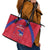 Haiti Football Leather Tote Bag Les Grenadiers Veve Vodou Red - Wonder Print Shop