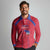 Custom Haiti Football Long Sleeve Polo Shirt Les Grenadiers Veve Vodou Red - Wonder Print Shop