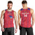 Custom Haiti Football Men Tank Top Les Grenadiers Veve Vodou Red - Wonder Print Shop