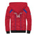 Custom Haiti Football Sherpa Hoodie Les Grenadiers Veve Vodou Red - Wonder Print Shop