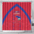 Haiti Football Shower Curtain Les Grenadiers Veve Vodou Red - Wonder Print Shop