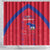 Haiti Football Shower Curtain Les Grenadiers Veve Vodou Red - Wonder Print Shop