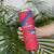 Custom Haiti Football Skinny Tumbler Les Grenadiers Veve Vodou Red - Wonder Print Shop