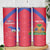 Custom Haiti Football Skinny Tumbler Les Grenadiers Veve Vodou Red - Wonder Print Shop