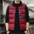 Custom Haiti Football Sleeveless Puffer Jacket Les Grenadiers Veve Vodou Red - Wonder Print Shop