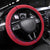 Haiti Football Steering Wheel Cover Les Grenadiers Veve Vodou Red - Wonder Print Shop